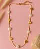 Jewelz Designer Gold & Pearl Finish Necklace