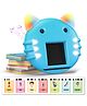 Mirana Toys Talking Kitty - Montessori Educational Flash Cards - Interactive Learning Toy for Kids - Multiple Game Modes - Learn Alphabets & Math - USB Type-C Rechargeable - Blue