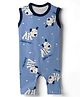Kidi Wav Sleeveless Puppies Printed Romper - Blue