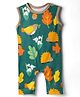 Kidi Wav Sleeveless Animals & Birds Printed Romper - Green