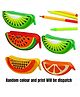 New Pinch Fruit Shape Pencil  Pouch for Stationery and Art Supplies, Birthday Return Gift, School Pencil Pouch for Kids, Medium Size Semi Circle Statinery Case, Kanjak Return Gift for Kids (2 Pcs)