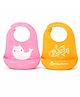 AEREX Silicone Baby Feeding Bib with Food Catcher Pocket | Waterproof & Adjustable Toddler Bib | Soft BPA-Free Washable Weaning Bib for Babies 6 Months to 4 Years (Pack of 2)