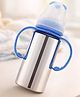AEREX Stainless Steel Baby Feeding Bottle with Handle for Milk | Baby Feeding Milk Bottle | Feeding Bottle for Babies, Infants & Toddlers | Milk Drinking Bottle | Ideal for Newborns (Blue)