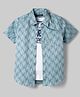 Pine Kids Cotton Woven Half Sleeves Printed Shirt & T-Shirt - Multicolor