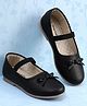 Pine Kids Slip On Ballerina With Bow Applique - Black