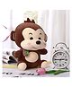 Tickles 25 cm Muffler Monkey Soft Stuffed Plush Animal Toy For Kids Boys & Girls Birthday Gifts - Brown