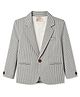 Rikidoos Cotton Woven Full Sleeves Striped - White & Teal Blue