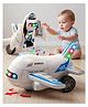 Fiddlerz Transforming Airplane Robot Toy  Lights, Music, Bump-and-Go Action, Battery Operated Gift for Kids