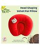 Puchku Mustard Seed Pillow for New Born Baby, Ideal for Round Head Shaping Seed Pillow for 0 to 12 Months Babies (Red )