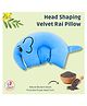 Puchku Mustard Seed Pillow for New Born Baby, Ideal for Round Head Shaping Seed Pillow for 0 to 12 Months Babies -Blue