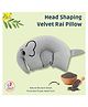Puchku Mustard Seed Pillow for New Born Baby, Ideal for Round Head Shaping Seed Pillow for 0 to 12 Months Babies (Grey)