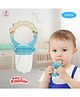 Puchku Baby Pacifier New Born With Rattle Handle Silicone Fresh Fruit Safe Kids Soother (Blue)