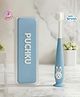 Puchku Baby Toothbrush Supersoft Bristles & Suction Cup Base Toothbrush for Kids , Babies , Toddlers- Blue