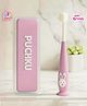 Puchku Baby Toothbrush Supersoft Bristles & Suction Cup Base Toothbrush for Kids , Babies , Toddlers- Pink