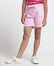 Under Fourteen Only Belt Detailed Solid Hot Shorts - Pink