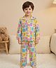 Rikidoos Cotton Woven Full Sleeves Birds Printed Co-Ords Shirt & Pyjama Night Suit - Pink