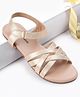 Pine Kids Velcro Closure Sandals - Golden