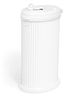 Ubbi Diaper Pail Matte , Fluted 0 months+ - White