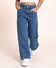 Nino Togs Denim Eyelets Detailed Washed Denim - Blue