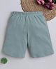 BABY NATION Cotton Knit Solid Shorts - Dark Green