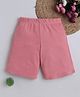 BABY NATION Cotton Knit Solid Shorts - Pink