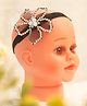 BABY Charm Pearls & Stone Embellished Floral Applique Detailed Headband - Black