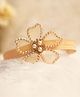 BABY Charm Pearls & Stone Embellished Floral Applique Detailed Headband - Gold