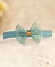 BABY Charm Bow Applique Detailed Headband - Blue