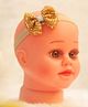 BABY Charm Sequins Embellished Bow Applique Detailed Headband - Gold