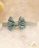 BABY Charm Sequins Embellished Bow Applique Detailed Headband - Blue