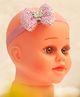 BABY Charm Bow & Butterfly Applique Glitter Detailed Headband - Pink