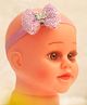 BABY Charm Bow & Butterfly Applique Glitter Detailed Headband - Purple