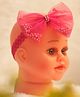 BABY Charm Pearl Embellished Bow Applique Detailed Headband - Dark Pink