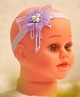 BABY Charm Stones Embellished Floral Applique Detailed Headband - Purple