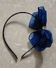 Kid-O-World Bow Applique Detailed Stone Embellished Hair Band - Dark Blue