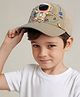 Vritraz Woven Robot Applique Detailed Baseball Cap - Blue - Circumference 52 - 56 Cm
