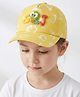 Vritraz Woven Caterpillar Applique Detailed Alphabets Printed Baseball Cap - Yellow - Circumference 52-56 Cms