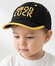 Vritraz Good Luck Text Embroidered Baseball Cap - Black - Circumference - 52 - 56 Cms