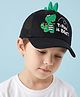 Vritraz Tyrannosaurus Rex Printed & Spine Applique Detailed Baseball Cap - Black - Circumference - 52 - 56 Cms