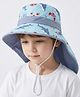 Vritraz Sea Life Printed Bucket Hat - Sky Blue - Circumference 52 - 56 Cm