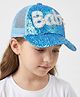 Vritraz BABY Net Knit Sequins & Stone Embellished Baby Text Applique Detailed Baseball Cap - Blue - Circumference 52 - 56 Cm