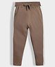 Orange Sugar 100% Cotton Knit Side Taped Joggers - Brown