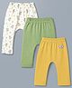 Babyhug Cotton Knit Full Length Diaper Leggings With Koala Print Pack of 3 - Multicolor
