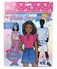 Barbie Fashion Design Portfolio 100+ Sticker & Stencil Activity Book With Instruction Pages - Multicolor