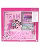 Barbie Lockable Stationery Set Journal Kit with Invisible Pen, Stickers & Accessories - Multicolor