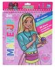 Barbie Fashion Design Portfolio 100+ Sticker & Stencil Activity Book with Instruction Pages - Multicolor