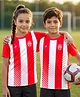 Pine Active Knit Half Sleeves Striped T-Shirt - Red & White