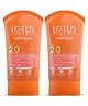 Lotus Herbals Safe Sun Sunscreen Cream - Breezy Berry SPF 20 PA+, Sweat & Waterproof, Berry extract, 50 g (Pack of 2)