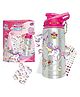 KolorFish Decorate Your Own Stainless Steel Water Bottle for Girls 4-12 Years Old Girl Gift with Unicorn Stickers & Glitter Gems - Birthday Arts and Crafts for Kids (DIY)
