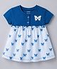 CUCUMBER Cotton Knit One Piece Dresses/Frocks Half Sleeves Royal Blue 0-3 Months